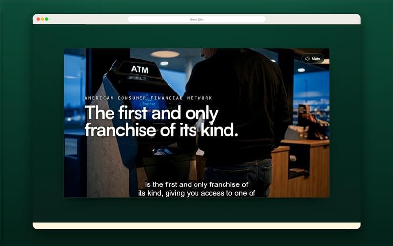ACFN mobile and desktop homepage showing the franchise website